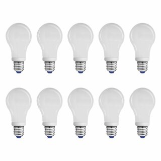 10 x Energiesparlampe Birnenform 11W = 47W E27 matt 540lm warmweiß 2700K