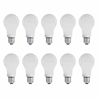 10 x Energiesparlampe Birnenform 11W = 47W E27 matt 540lm warmweiß 2700K