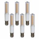 6 x LED Leuchtmittel Röhre T18 8,5W = 80W B15d klar...