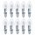 10 x Halogen Leuchtmittel Kerze klar 18W = 25W E14 205lm warmweiß 2900K dimmbar