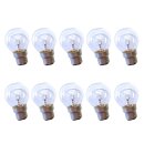 10 x Tropfen Kugel Glühbirne 25W B22d KLAR 25 Watt...
