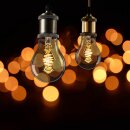 5 x LED Spiral Filament Leuchtmittel Birnenform 2,5W B22 Gold A60 extra warmweiß 2000K