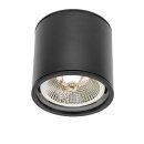 Aufbauleuchte Deckenleuchte Chloe AR111 rund Schwarz IP65...
