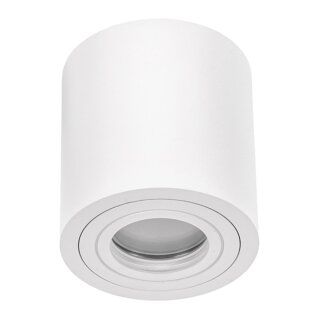 Spectrum Aufbauleuchte Außenleuchte Chloe rund Weiß matt IP65 max. 30W GU10 wasserdicht