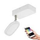 Eglo Smart LED Wand- & Deckenleuchte Crosslink Spot Weiß IP20 5W 600lm RGBW CCT warmweiß bunt dimmbar