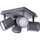 Brilliant LED Deckenleuchte Spot Cavi IP20 Sand/Grau 4 x 5W 1648lm warmweiß 3000K 3-Stufen dimmbar