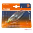 Osram Glühbirne Windstoß Flackerkerze 3W E14 Glühlampe Decor Flicker extra warmweiß