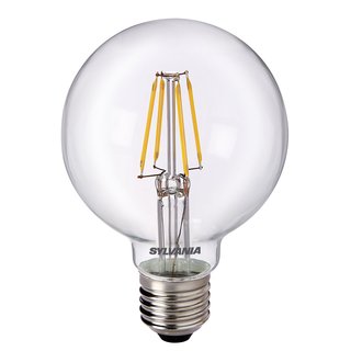 Sylvania LED Filament Retro Leuchtmittel ToLEDo Globe G80 5W = 50W E27 klar 590lm warmweiß 2700K 300°