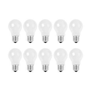 10 x Glühbirne 25W E27 MATT Glühlampe 25 Watt Glühbirnen Glühlampen