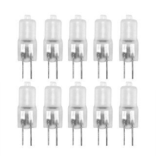 10 x G4 Halogen Stiftsockellampe 5W 12V matt Halogenlampe warmweiß dimmbar