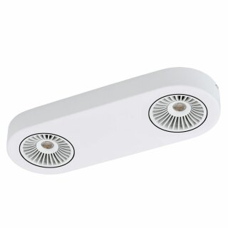 Eglo LED Deckenleuchte Montale weiß schwarz 2 x 5,4W 1020lm Turbine warmweiß schwenkbar