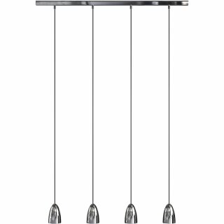Nordlux LED Pendelleuchte Nexus 10 4-flammig Chrom IP20 4 x 8W GU10 330lm warmweiß 2700K
