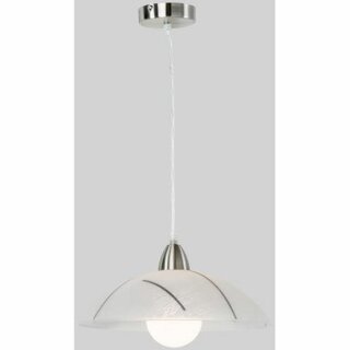 Nino Pendelleuchte Fancy Welle Nickel matt IP20 max. 42W E27 ohne Leuchtmittel