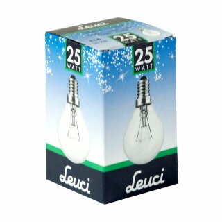 Leuci Glühbirne Tropfen 25W E14 klar Glühlampe 25 Watt Glühbirnen Glühlampen