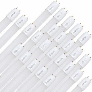 25 x LED Leuchtmittel T8 Röhre 60cm 9W G13 900lm 865 kaltweiß 6500K Tageslicht inklusive Starter