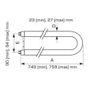 Philips TLD-U U-Röhre 58W 840 coolwhite Leuchtstoffröhre Leuchtstofflampe U-Form