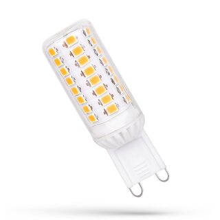 Spectrum LED Leuchtmittel Stiftsockellampe Röhre 4,5W = 50W G9 klar 510lm warmweiß 3000K 300°