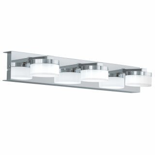 Eglo LED Wandleuchte Romendo Chrom/satiniert IP44 3 x 4,5W 480lm warmweiß 3000K
