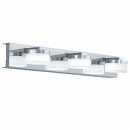 Eglo LED Wandleuchte Romendo Chrom/satiniert IP44 3 x 4,5W 480lm warmweiß 3000K