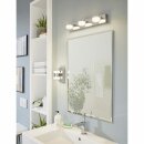 Eglo LED Wandleuchte Romendo Chrom/satiniert IP44 3 x 4,5W 480lm warmweiß 3000K