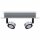 Ranex LED Wand- & Deckenleuchte Badleuchte schwenkbar Silber IP44 25cm 2 x 5,4W 500lm warmweiß 2700K