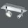 Ranex LED Wand- & Deckenleuchte Badleuchte schwenkbar Silber IP44 25cm 2 x 5,4W 500lm warmweiß 2700K
