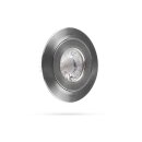 Smartwares LED Einbaustrahler Downlight Nickel satiniert schwenkbar IP44 4,5W 350lm extra flach warmweiß 3000K dimmbar per Lichtschalter