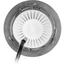 Smartwares LED Einbaustrahler Downlight Nickel satiniert schwenkbar IP44 4,5W 350lm extra flach warmweiß 3000K dimmbar per Lichtschalter