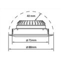 Smartwares LED Einbaustrahler Downlight Weiß schwenkbar IP44 4,5W 350lm extra flach warmweiß 3000K dimmbar per Lichtschalter