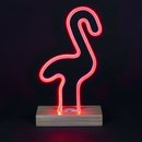 Smartwares LED Tischleuchte Neon Flex Flamingo 3W rosa USB Kabel & Netzteil Retro Design
