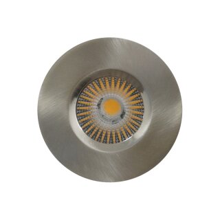 Smartwares LED Einbaustrahler Downlight Feuerschutz Edelstahl gebürstet IP65 3,8W 320lm warmweiß 3000K 40°