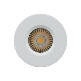 Smartwares LED Einbaustrahler Downlight Feuerschutz Weiß IP65 3,8W 320lm warmweiß 3000K 40°