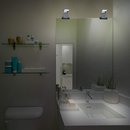 Ranex LED Spiegelleuchte Badleuchte Jesolo Silber IP44 4,4W 270lm warmweiß 2700K
