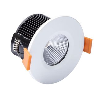 Smartwares LED Einbaustrahler Downlight Feuerschutz Weiß IP65 4,7W 320lm warmweiß 3000K 40°