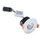 Smartwares LED Einbaustrahler Downlight Feuerschutz Weiß IP65 4,7W 320lm warmweiß 3000K 40°