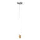 Smartwares Pendelleuchte Textilkabel schwarz/kork IP20...