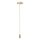 Smartwares Pendelleuchte Textilkabel roségold IP20 max. 60W E27 ohne Leuchtmittel