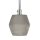 Smartwares Pendelleuchte Textilkabel grau Beton Sechseck max. 60W E27 ohne Leuchtmittel