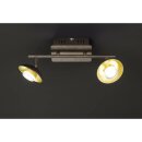 Wofi LED Deckenleuchte Vicenza gold braun 2-flammig 4 x 3,6W 900lm warmweiß 3000K