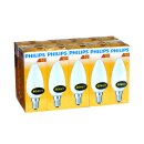 10 x Philips Glühlampe Glühbirne Kerze 40W 40 Watt E14...