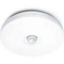 Steinel Außenleuchte Deckenleuchte DL 850 S Weiß rund IP44 2 x 9W 2G7 600lm Kompaktleuchtstofflampe