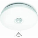 Steinel Außenleuchte Deckenleuchte DL 850 S Weiß rund IP44 2 x 9W 2G7 600lm Kompaktleuchtstofflampe