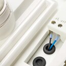 Steinel Außenleuchte Deckenleuchte DL 850 S Weiß rund IP44 2 x 9W 2G7 600lm Kompaktleuchtstofflampe