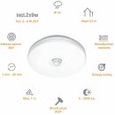 Steinel Außenleuchte Deckenleuchte DL 850 S Weiß rund IP44 2 x 9W 2G7 600lm Kompaktleuchtstofflampe