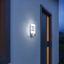 Steinel LED Außenleuchte Hausnummernleuchte Edelstahl IP44 7,5W 550lm warmweiß 3000K Sensor