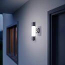 Steinel LED Außenleuchte Hausnummernleuchte Anthrazit IP44 8,2W 663lm warmweiß 3000K Sensor