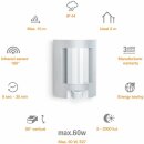 Steinel Außenleuchte Wandleuchte Sensor Alu IP44 max 60W E27 ohne Leuchtmittel