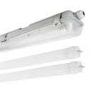 LED Feuchtraumleuchte Wannenleuchte 120cm 2 x 18W T8 Röhre 840 Neutralweiß 4000K IP65