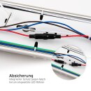 LED Feuchtraumleuchte Wannenleuchte 120cm 2 x 18W T8 Röhre 840 Neutralweiß 4000K IP65 mit Sensor