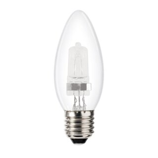 Sylvania Halogen Leuchtmittel Classic Kerze 18W = 24W E27 klar 205lm warmweiß 2800K Ra100 dimmbar